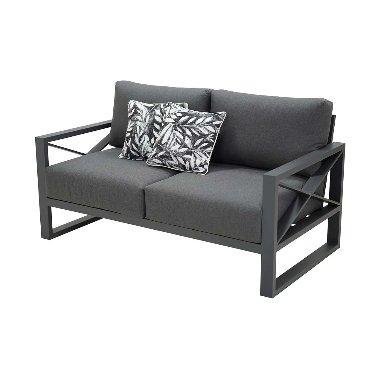 Linear 2 Seater Outdoor Aluminium Lounge - Image 4
