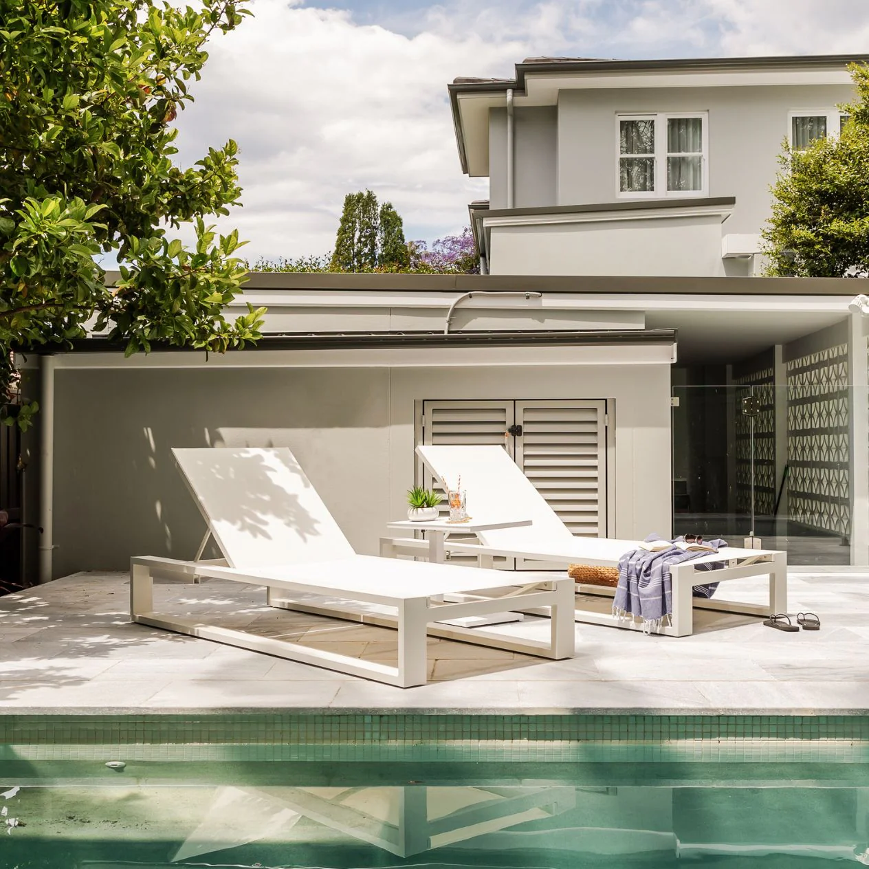 [Clearance] Linear Outdoor Aluminium Sun Lounger at Alexandria (ALX) NSW Store Only - Image 4