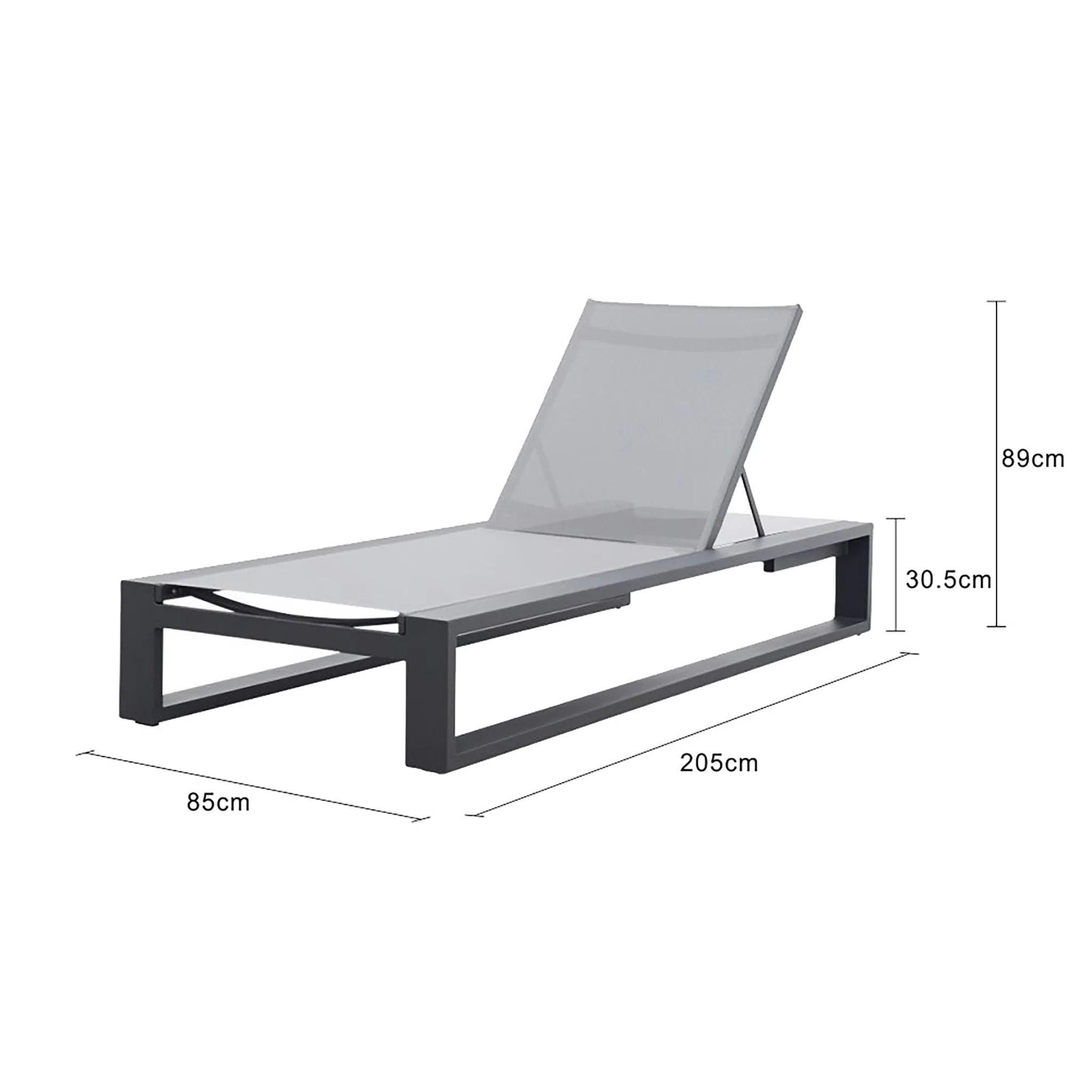 [Clearance] Linear Outdoor Aluminium Sun Lounger at Alexandria (ALX) NSW Store Only - Image 8