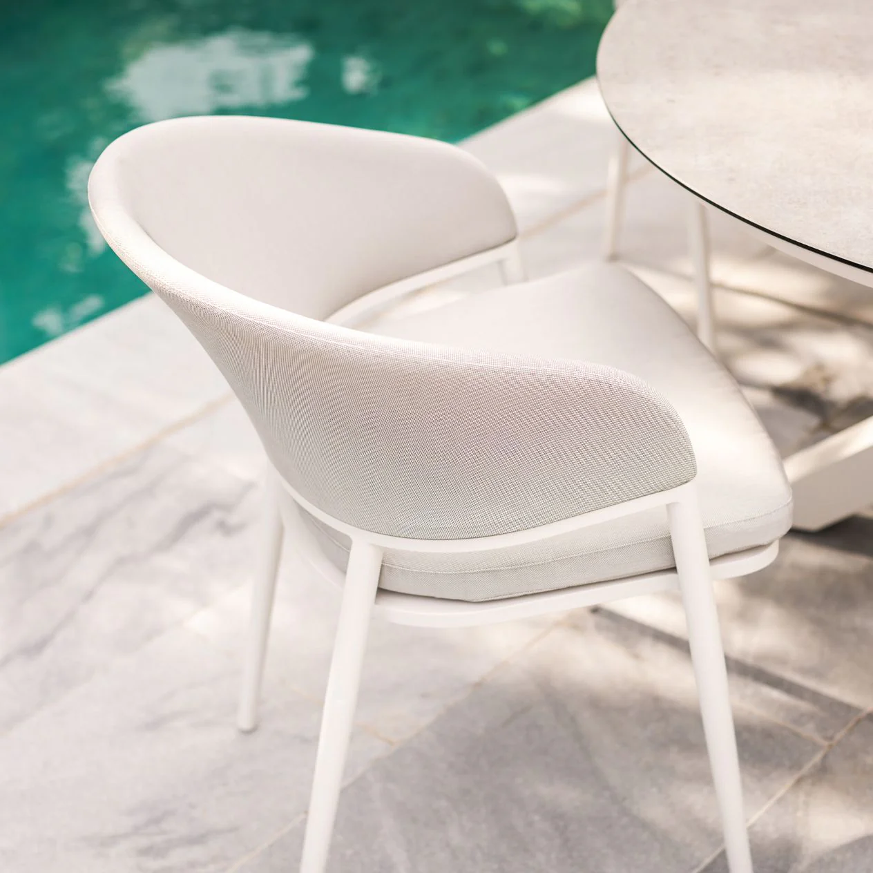 [Clearance] Medea Outdoor Aluminium Dining Chair at Moorabbin (MOR) VIC Store Only - Image 2