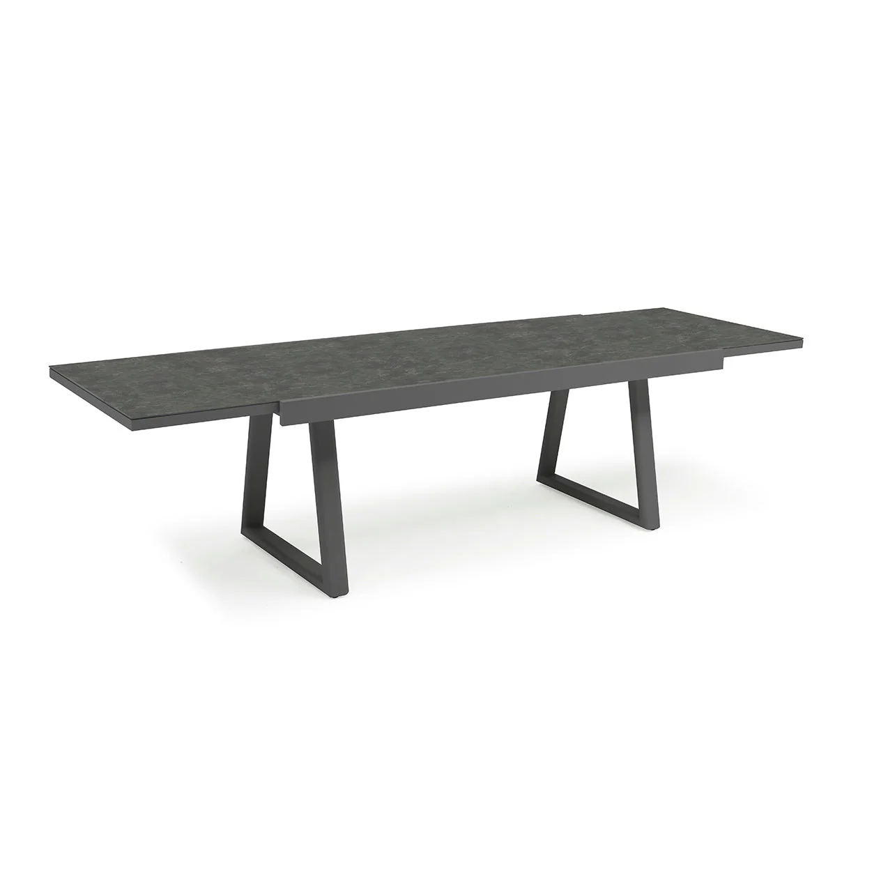 Mykonos Outdoor Aluminium Extension Table with Ceramic Glass Top - Image 4