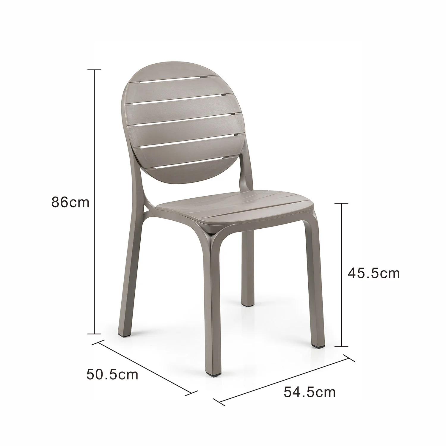 [Clearance] Nardi Erica Outdoor Resin Armless Dining Chair at Bundall (BDL) QLD Store Only - Image 2