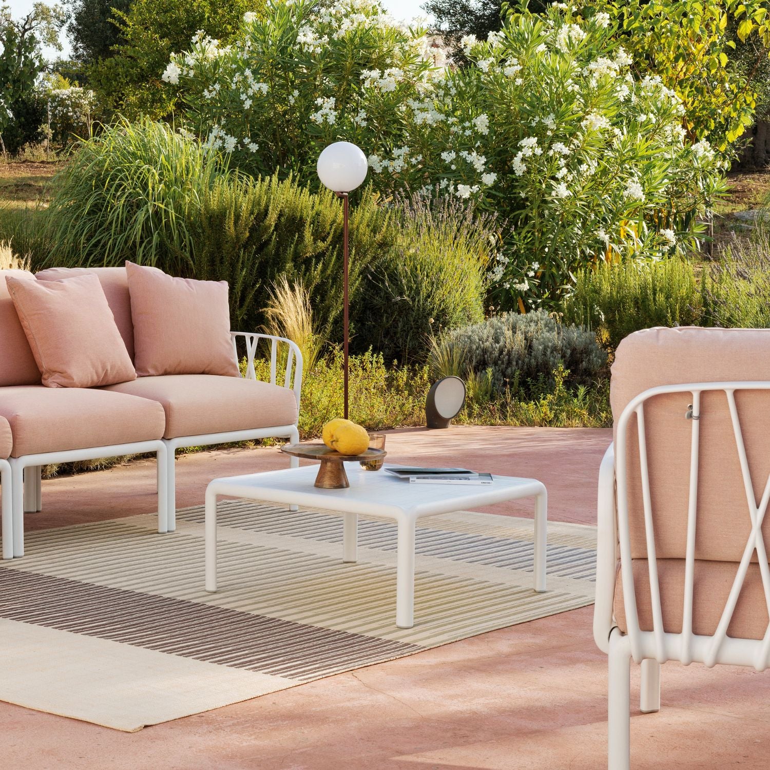 Nardi Komodo Outdoor Resin Coffee Table with Glass Top 70 cm - Image 7