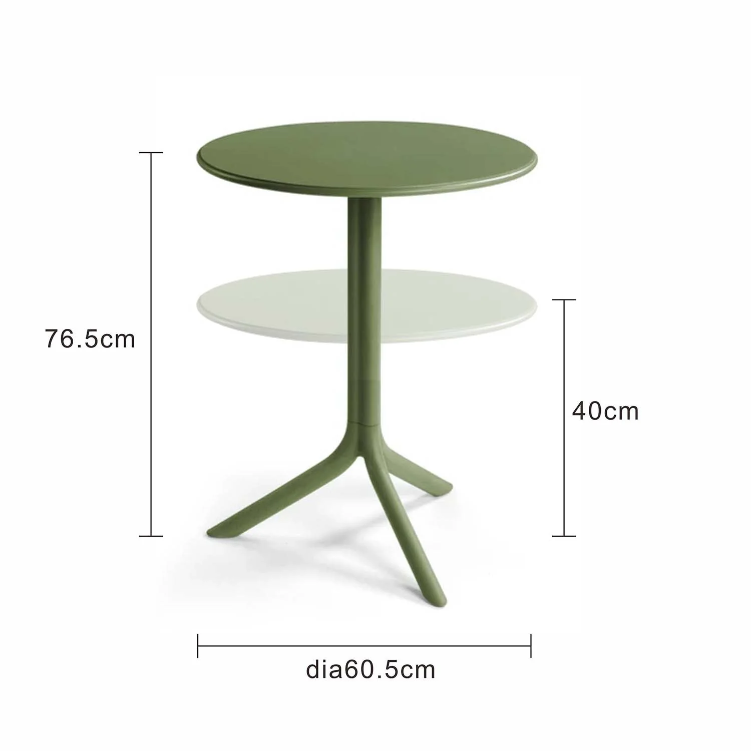 [Clearance] Nardi Spritz Outdoor Resin Round Table 60.5 cm at Moorabbin (MOR) VIC Store Only - Image 2