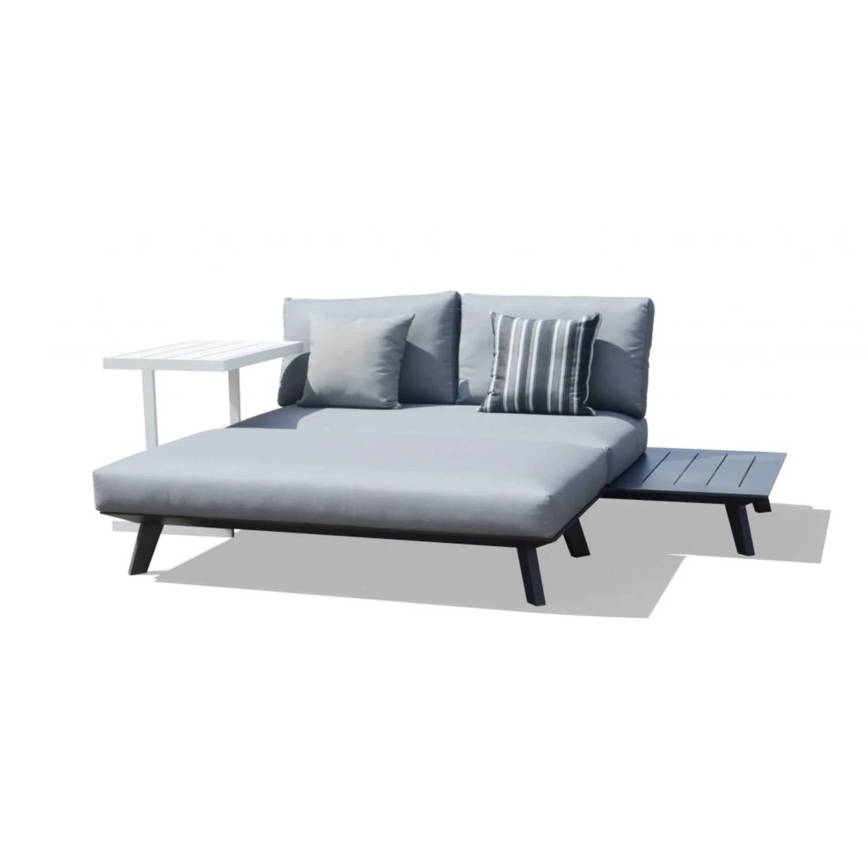 [Clearance] Last One Positano Outdoor Aluminium Ottoman at Condell Park (CON) NSW Only - Image 2