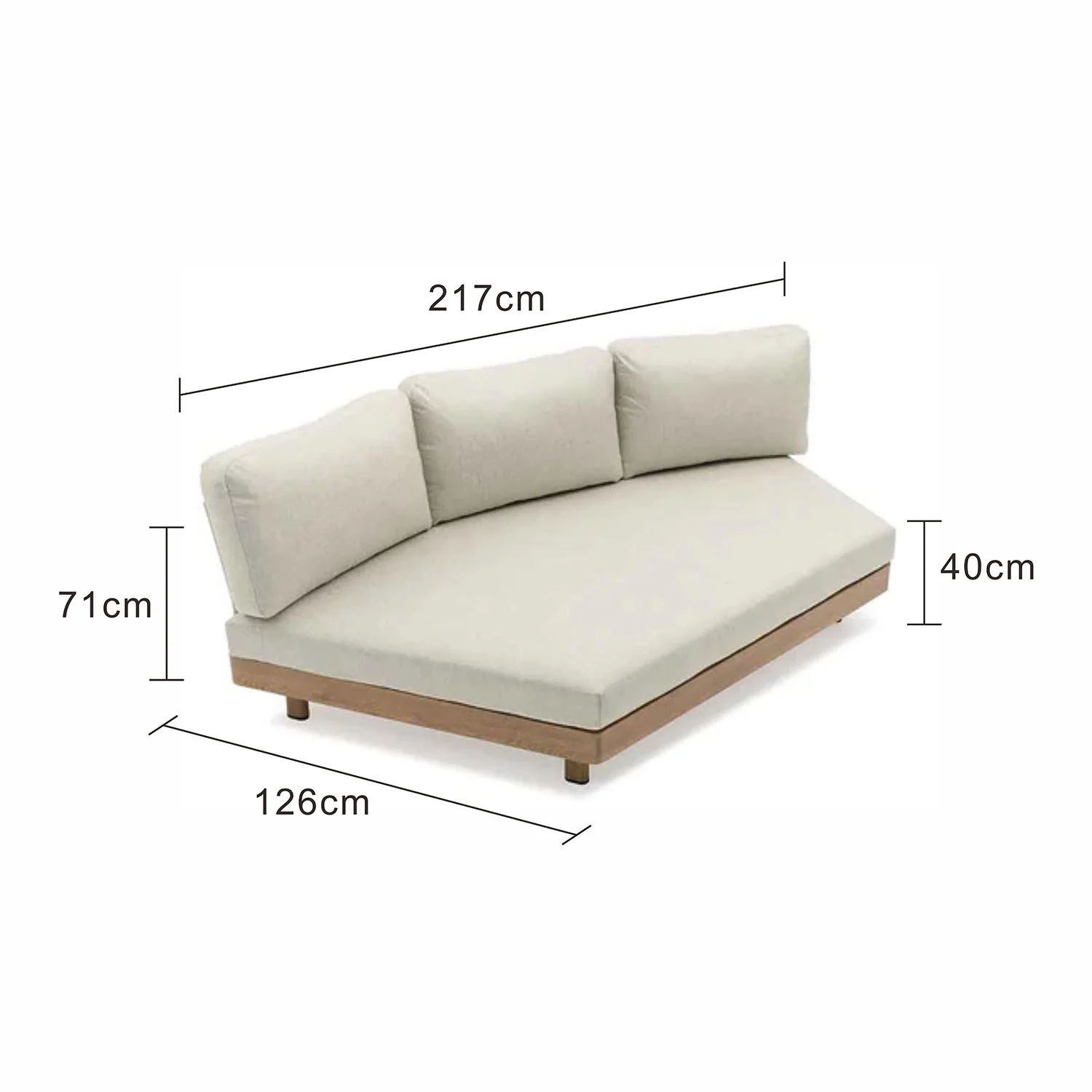 [Clearance] Regina 3 Seater Outdoor Aluminium Lounge at Pymble (PYM) NSW Store Only - Image 3