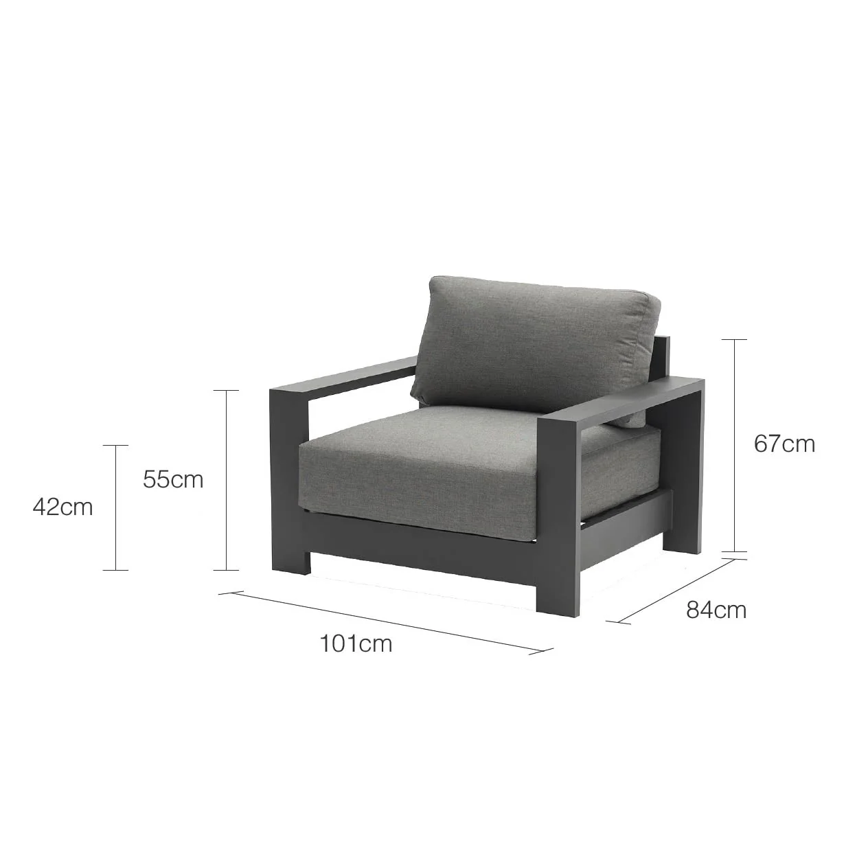 [Clearance] Skyline Outdoor Aluminium Armchair at Moorabbin (MOR) VIC Store Only - Image 9