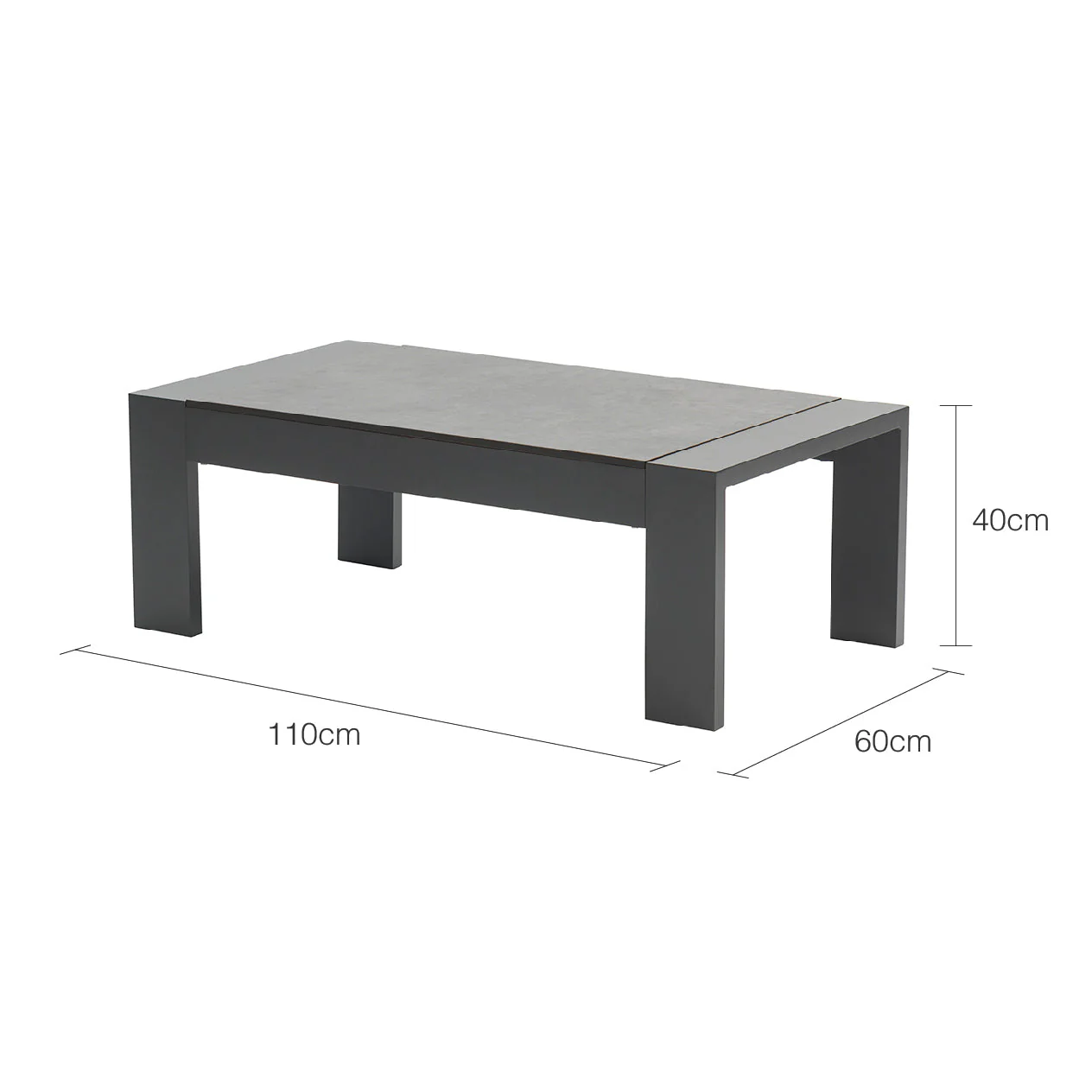 [Clearance] Skyline Outdoor Aluminium Coffee Table 110 cm at Fortitude Valley (FTV) QLD Store Only - Image 7