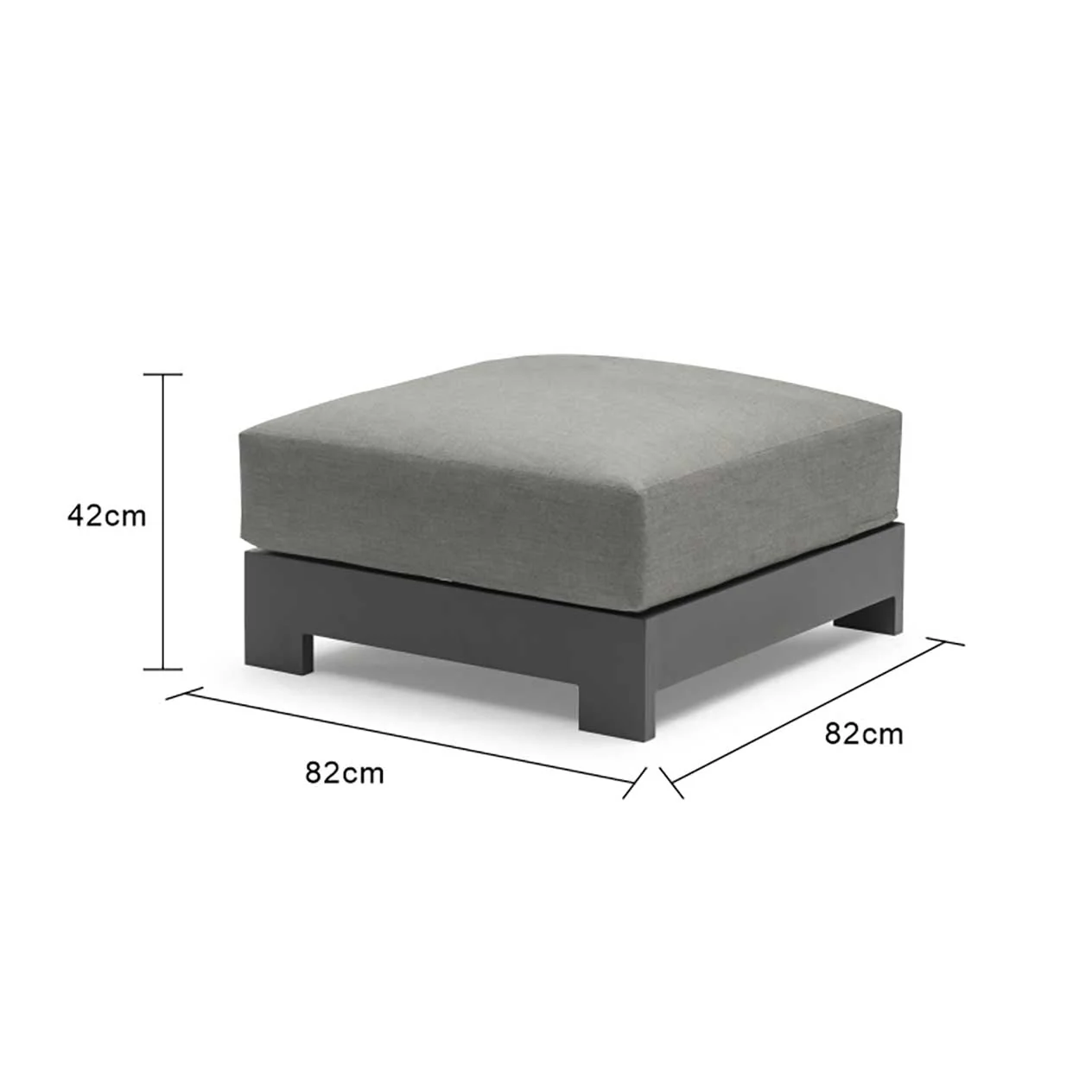 [Clearance] Skyline Outdoor Aluminium Ottoman at Maroochydore (MCY) QLD Store Only - Image 5