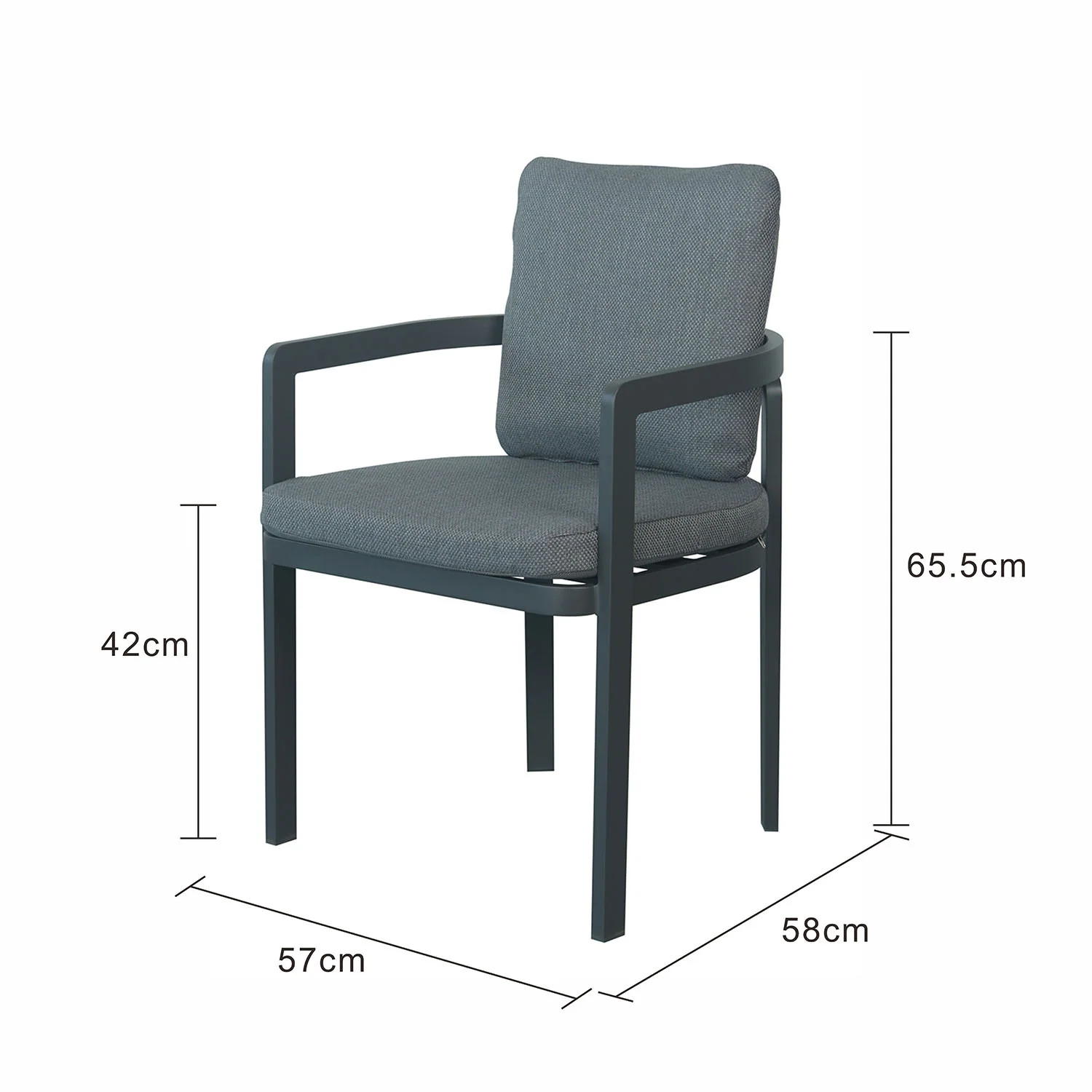 [Clearance] Tampa Aluminium Outdoor Dining Chair at Alexandria (ALX) NSW Store Only - Image 12