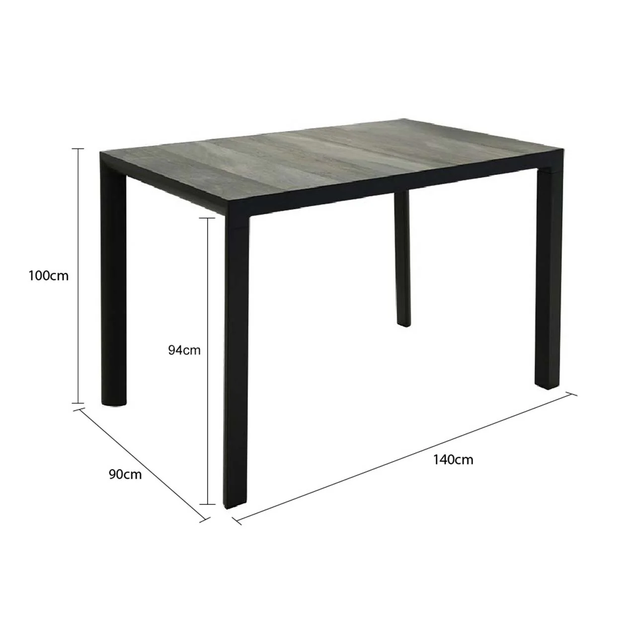 Clifton Outdoor Ceramic Bar Table 140 cm - Image 7