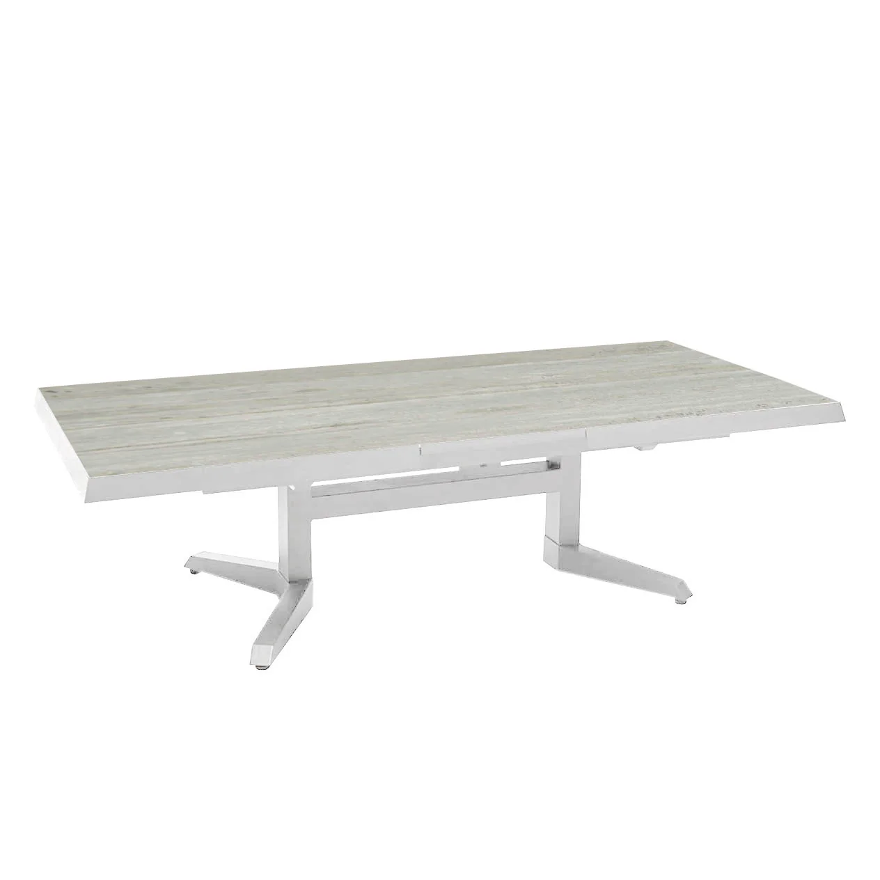 Clifton Outdoor Ceramic Pop Up Extension Coffee Table 140/180 cm - Image 4