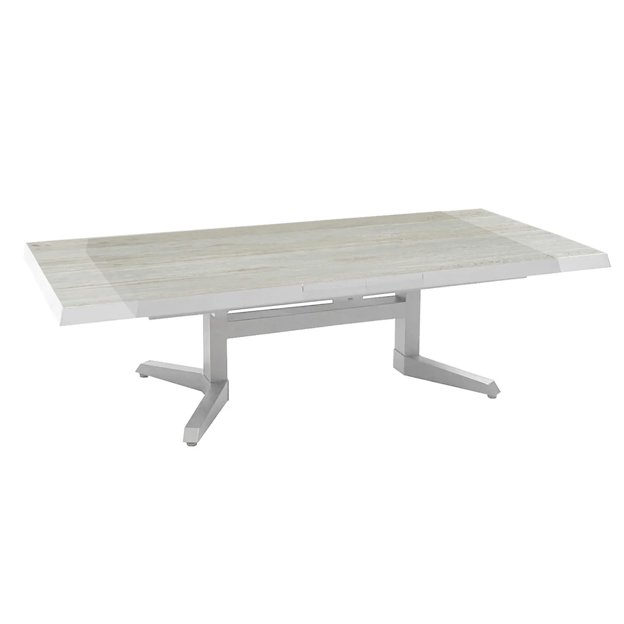 Clifton Outdoor Ceramic Pop Up Extension Coffee Table 140/180 cm - Image 6
