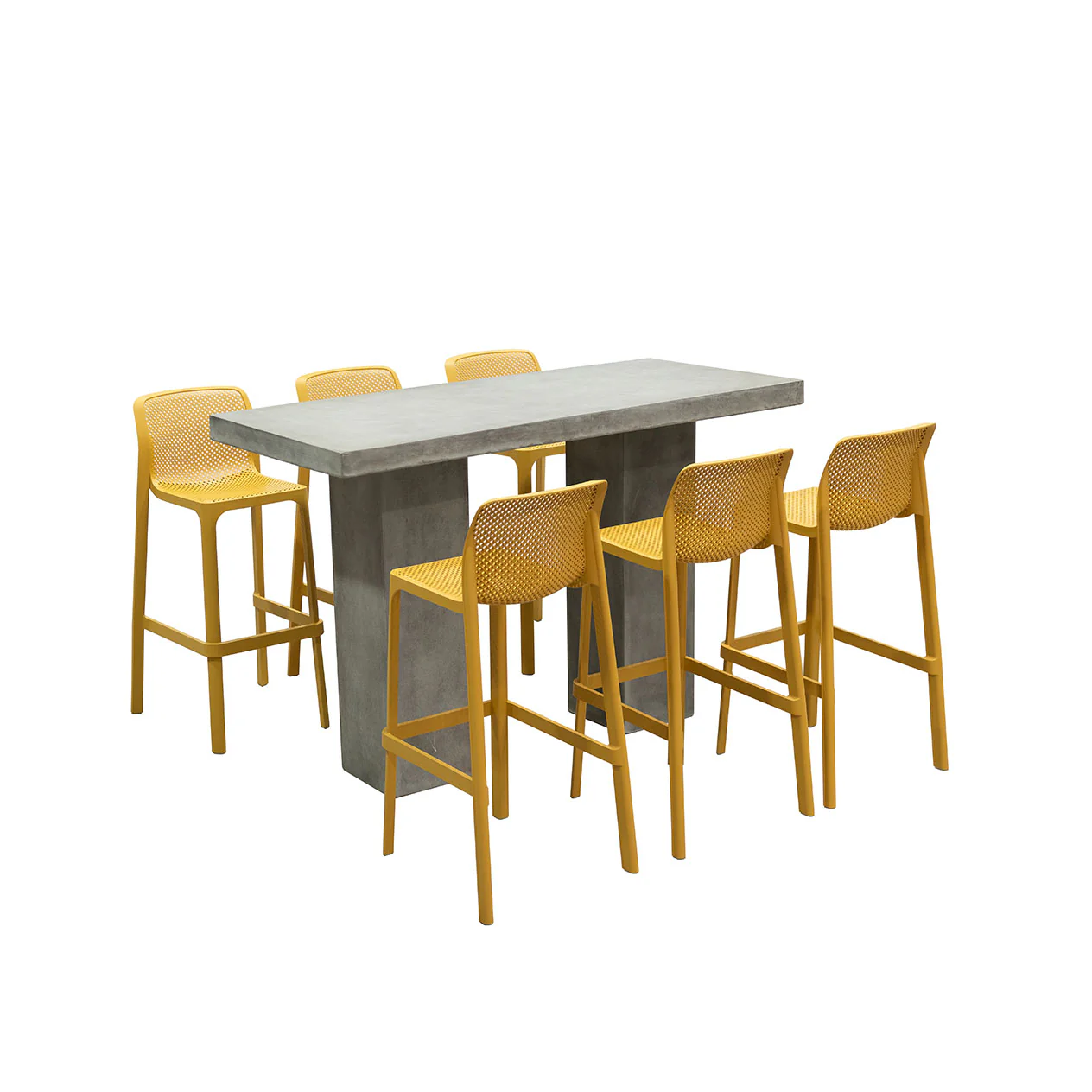 Zen Table Nardi Net Stool Outdoor Bar Setting - Image 3