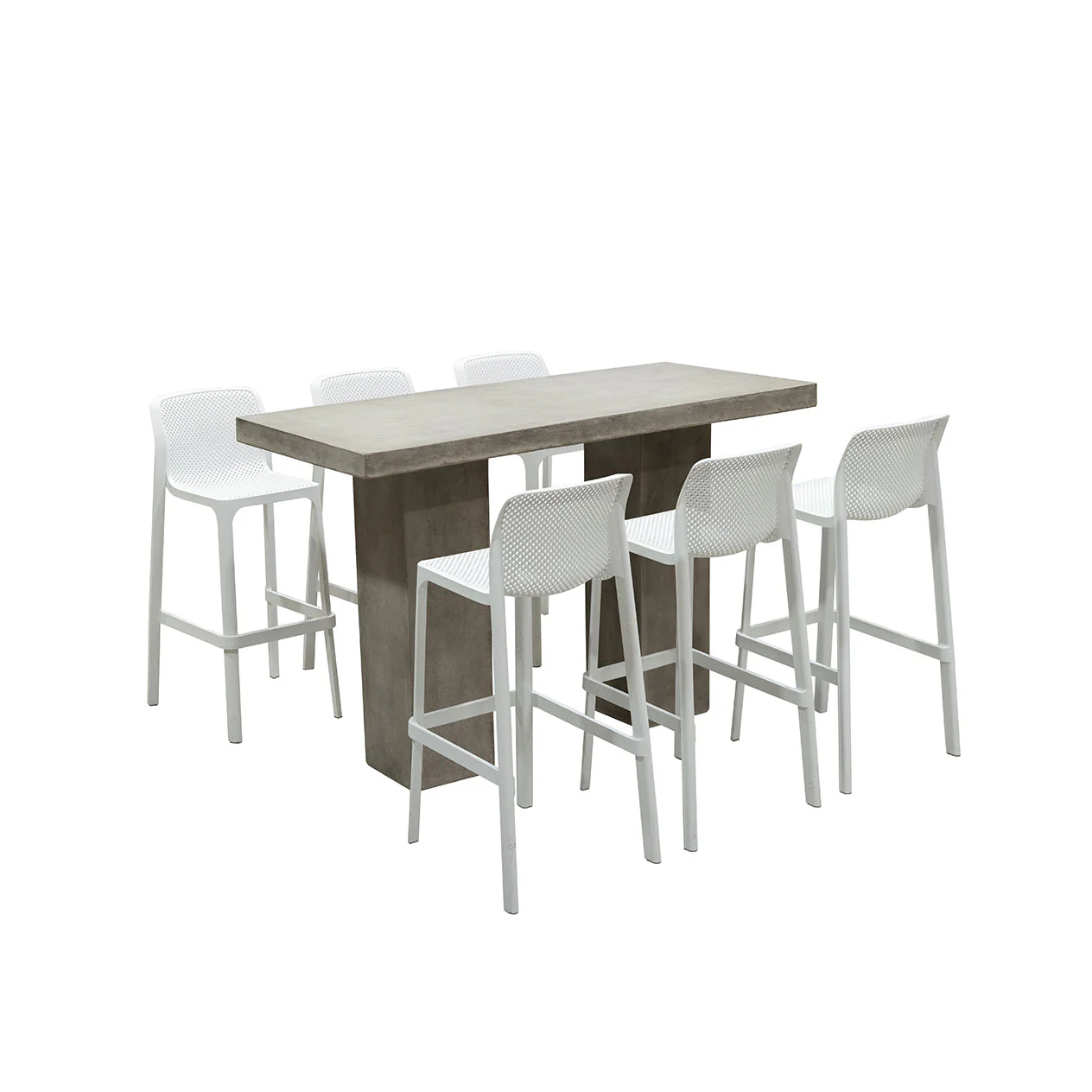 Zen Table Nardi Net Stool Outdoor Bar Setting - Image 4