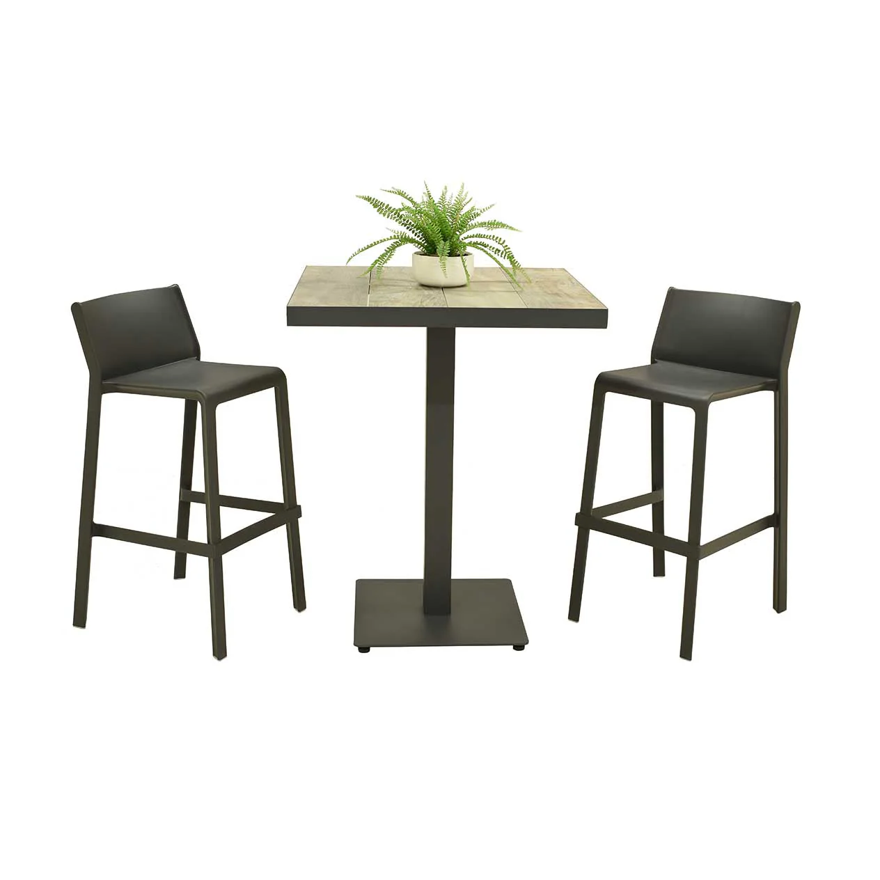 Clifton Table Nardi Trill Stool Outdoor Bar Setting - Image 3
