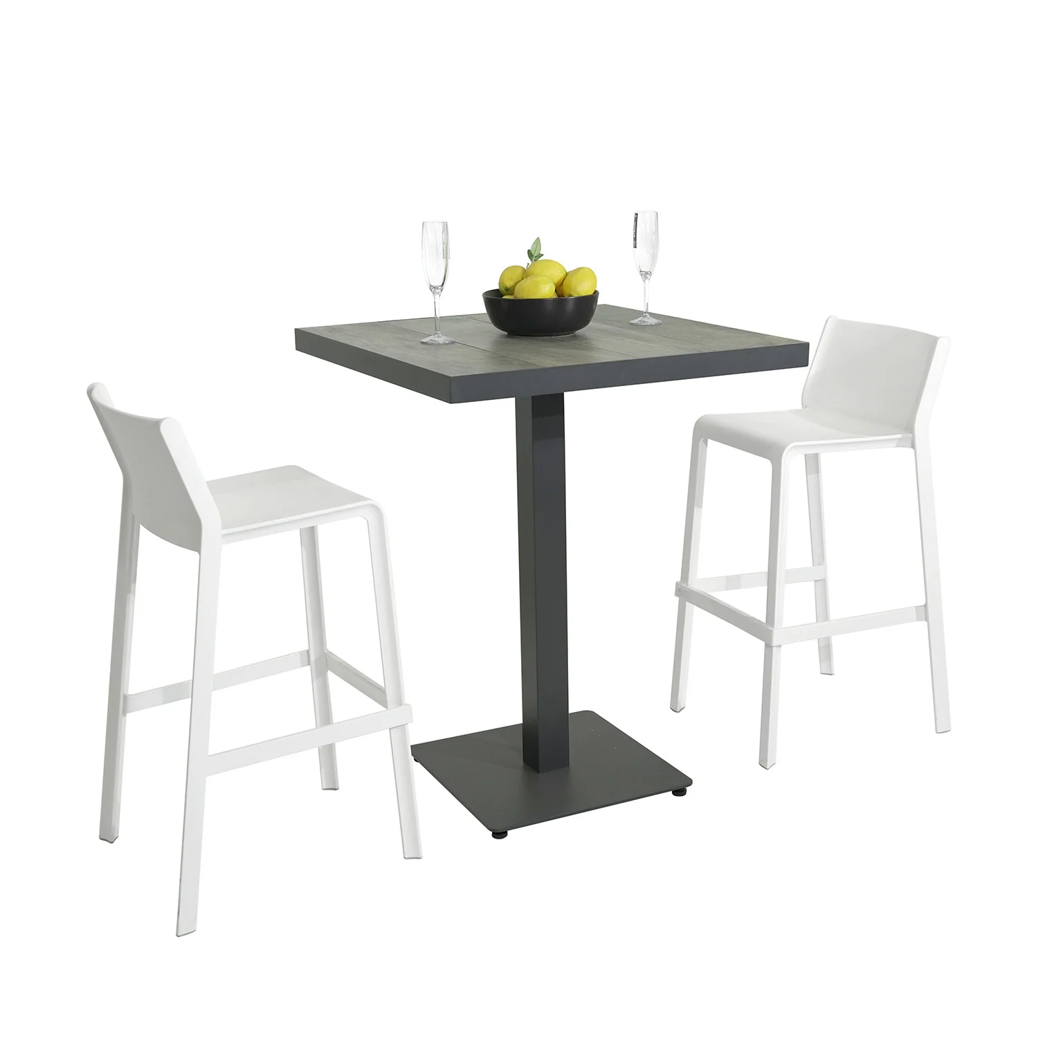 Clifton Table Nardi Trill Stool Outdoor Bar Setting - Image 4