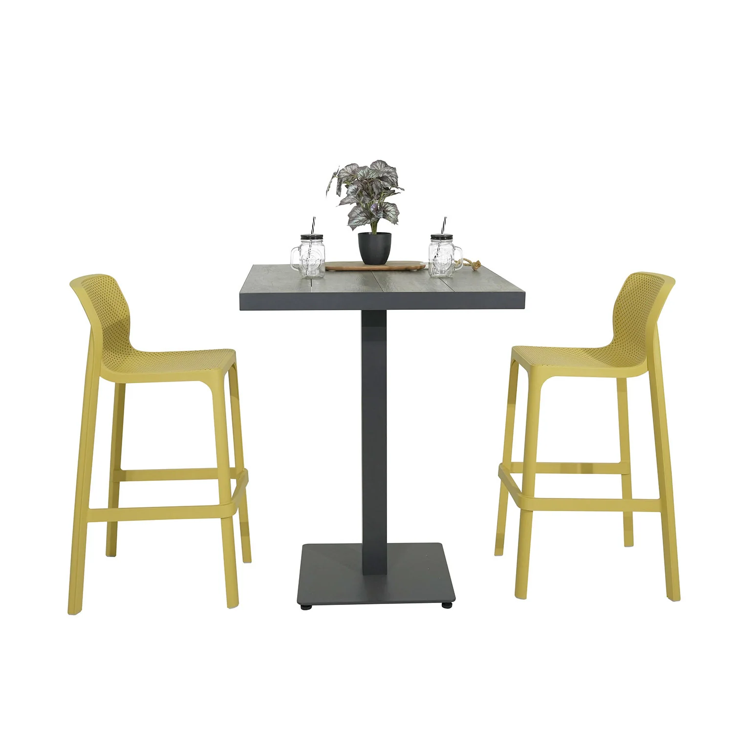 Clifton Table Nardi Net Stool Outdoor Bar Setting - Image 5