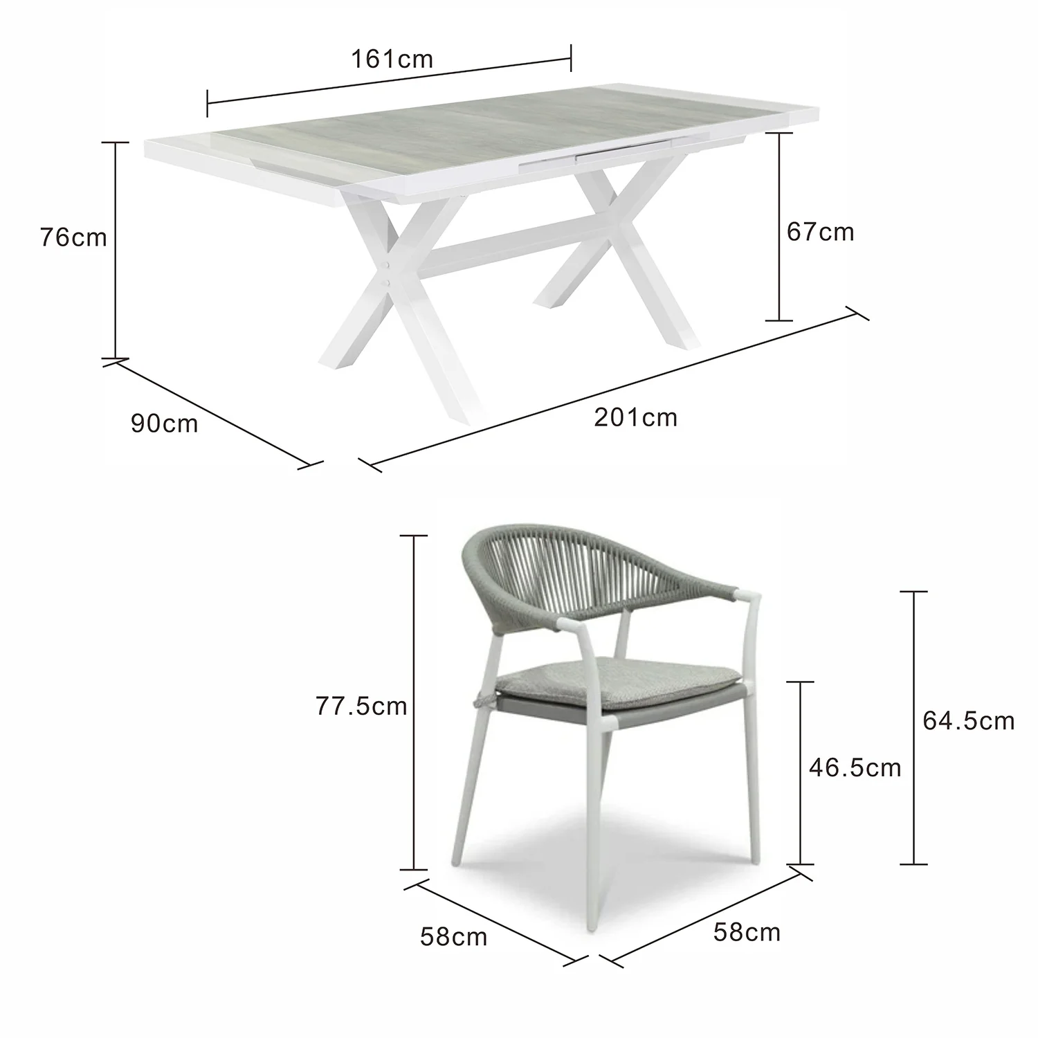 Clifton Table Windsor Chair Outdoor Dining Setting - Image 13