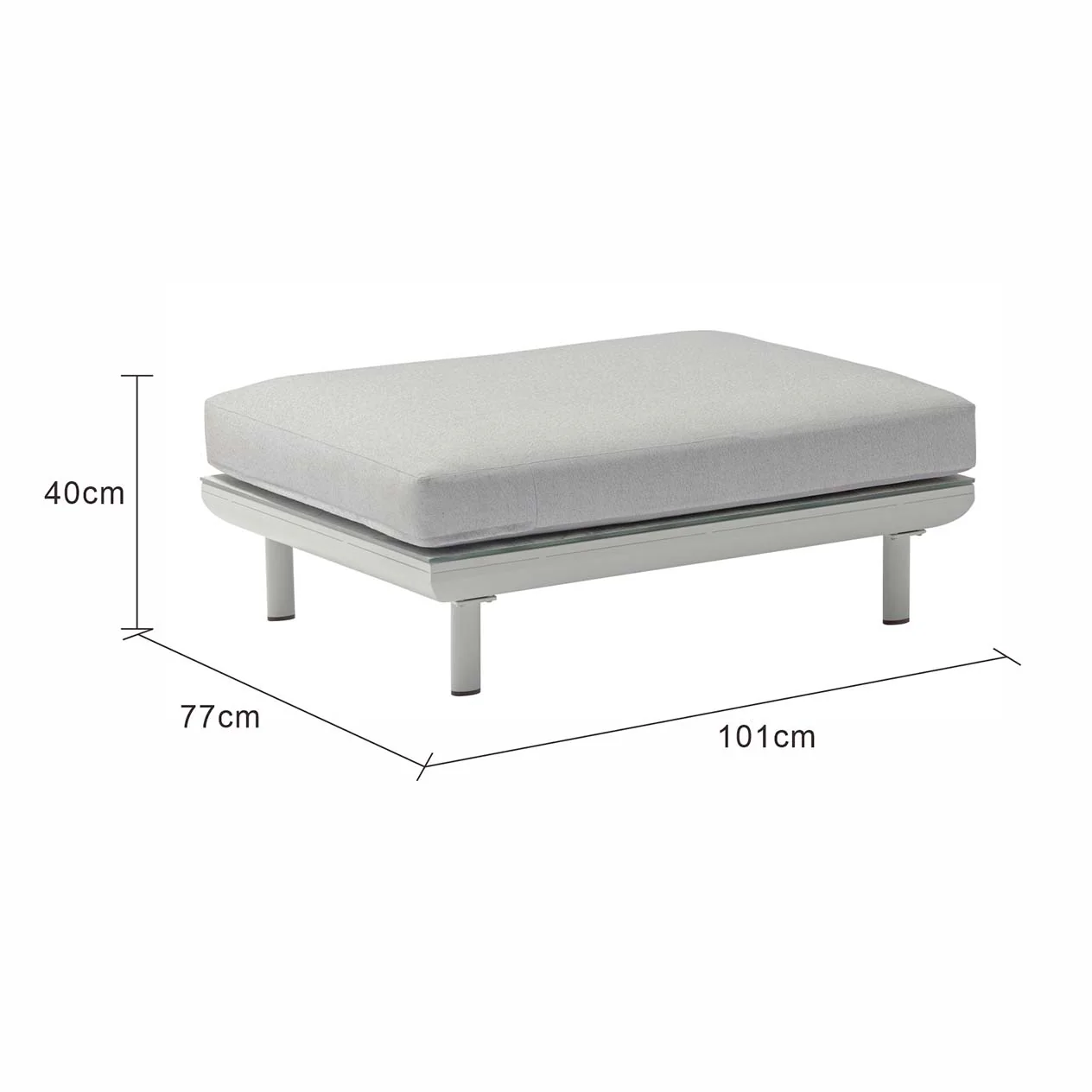 Colwood Outdoor Rope Ottoman - Image 4