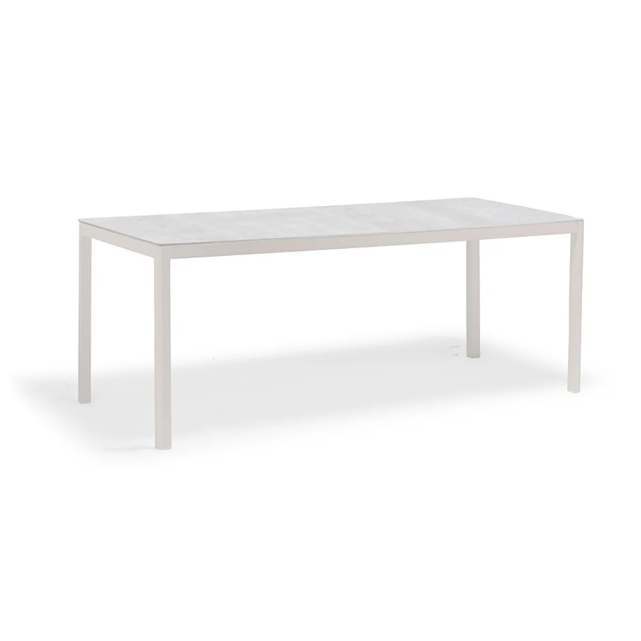 Ella Outdoor Aluminium Dining Table with Ceramic Glass Top 180 cm - Image 3
