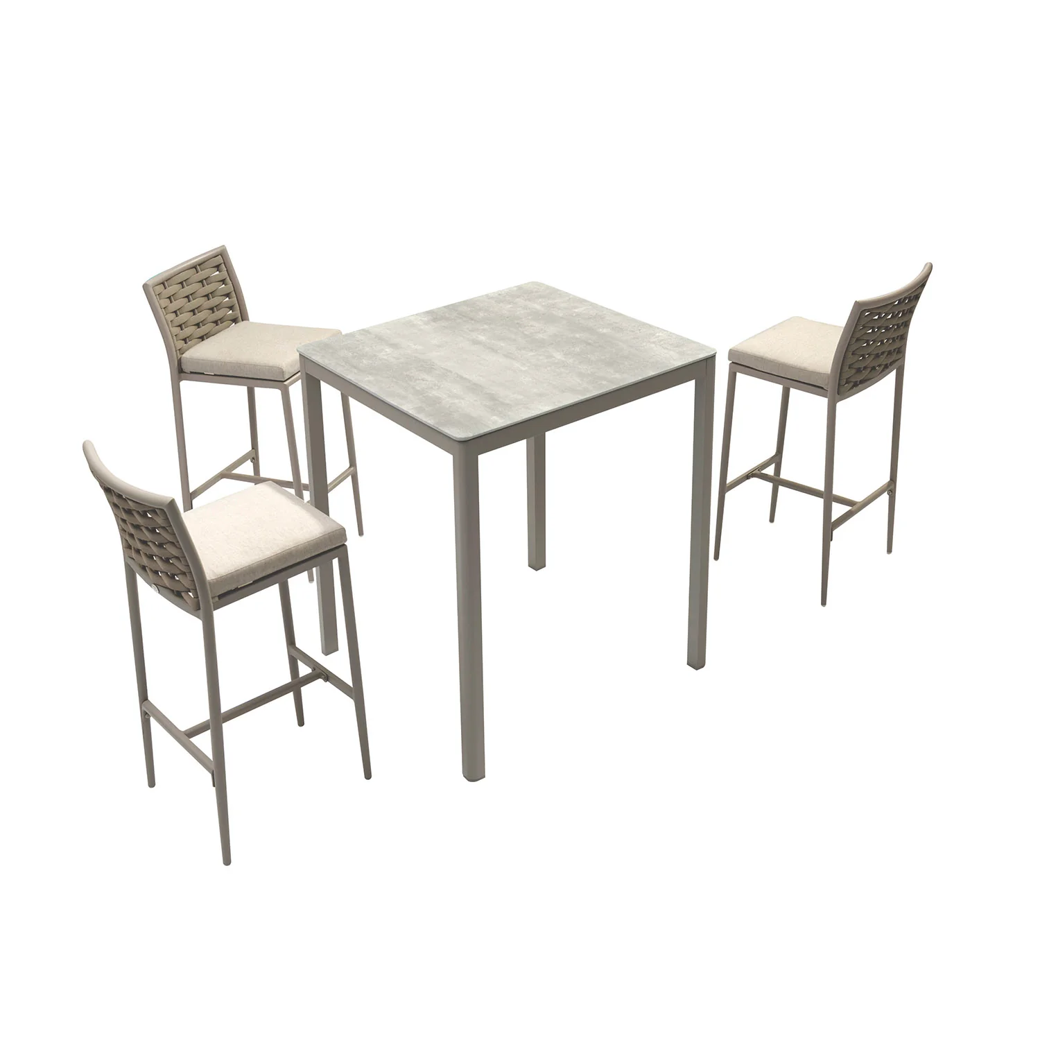 Ella Table Boston Stool Outdoor Bar Setting