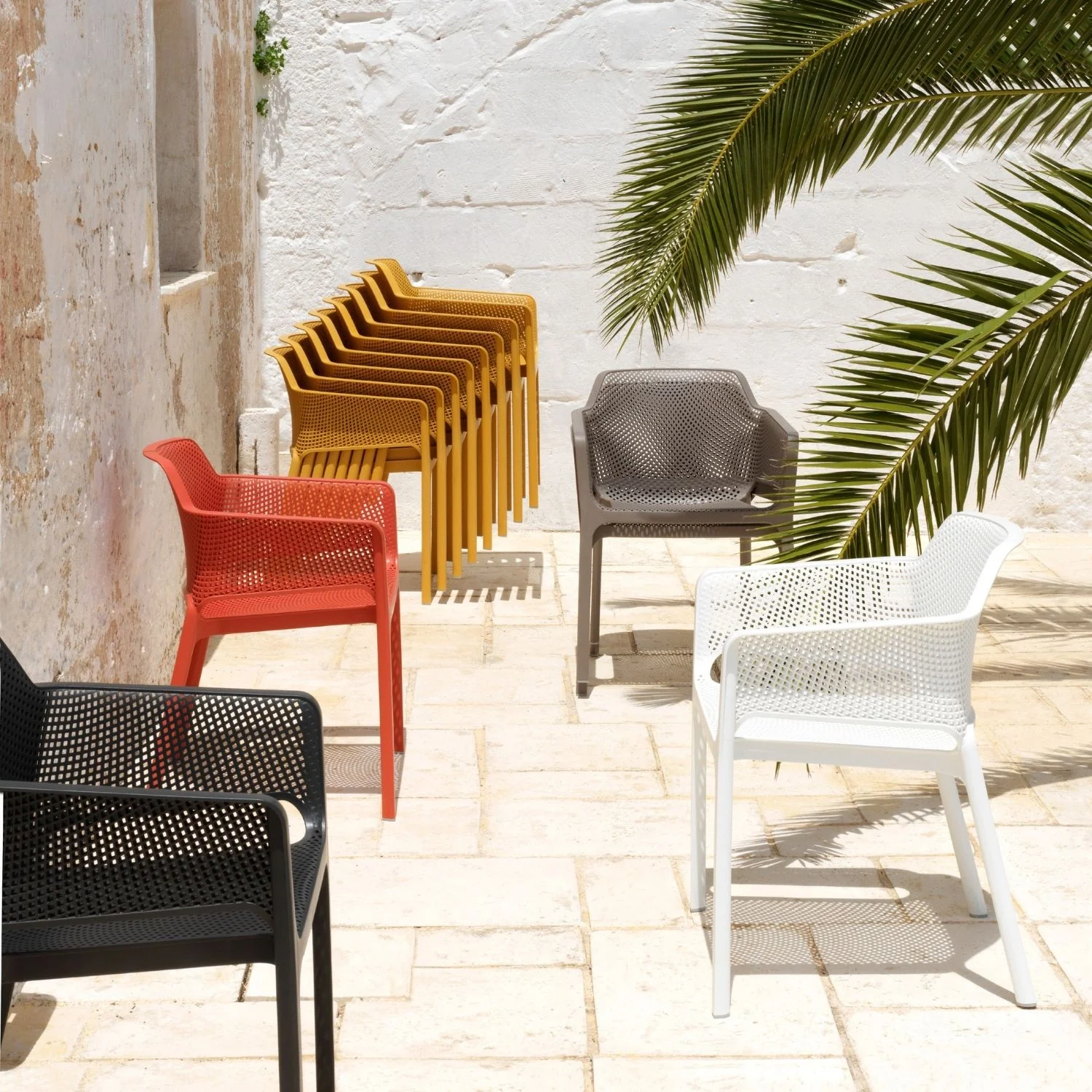 Nardi Net Outdoor Resin Dining Chair - Image 11