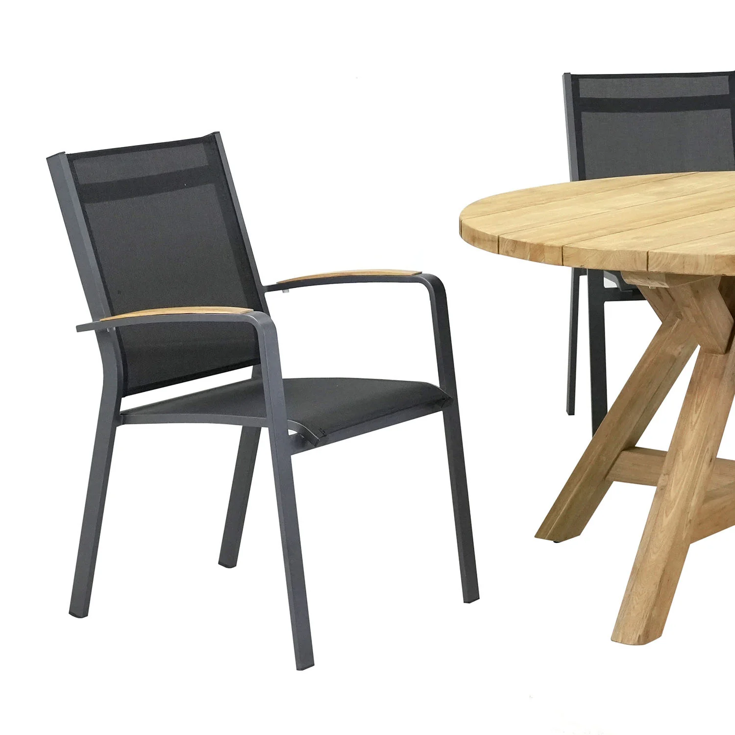 Grace 130 cm Table Cosmo Chair Outdoor Dining Setting - Image 3