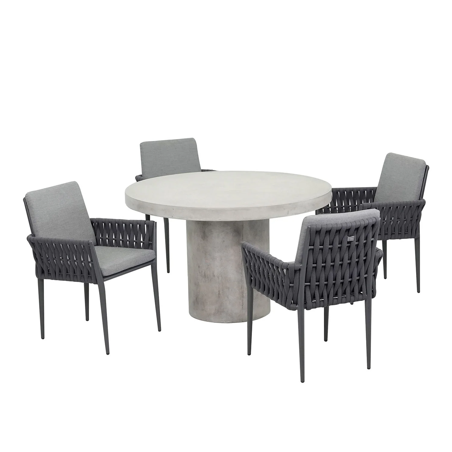 Zen 120 cm Table Lawson Chair Outdoor Dining Setting