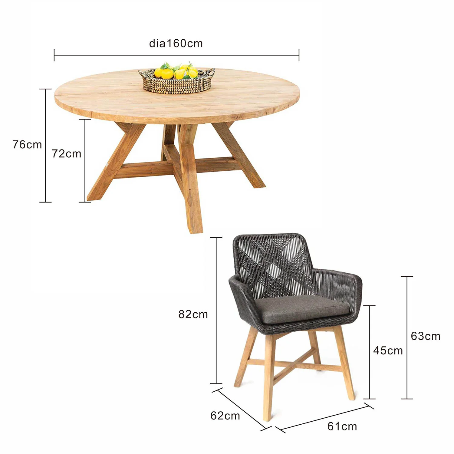 Grace Table Armenia Chair Dining Setting - Image 4