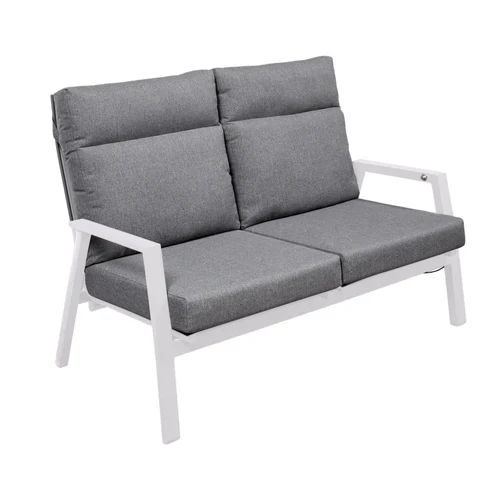 Hamilton 2 Seater Outdoor Aluminium Recliner Lounge - Image 6