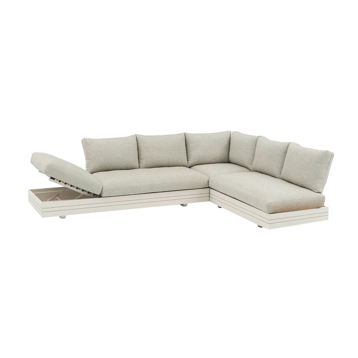 Hannover II 6 Seater Aluminium Outdoor Modular Lounge - Image 3