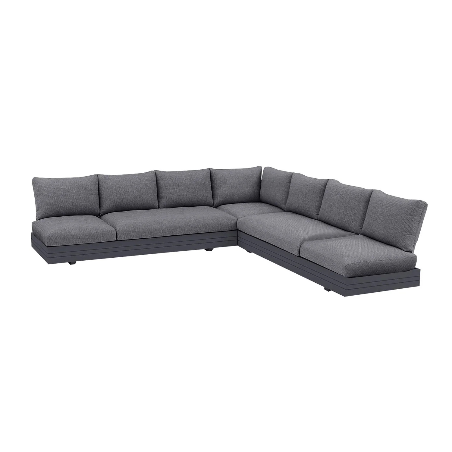 Hannover II 7 Seater Aluminium Outdoor Modular Lounge - Image 3