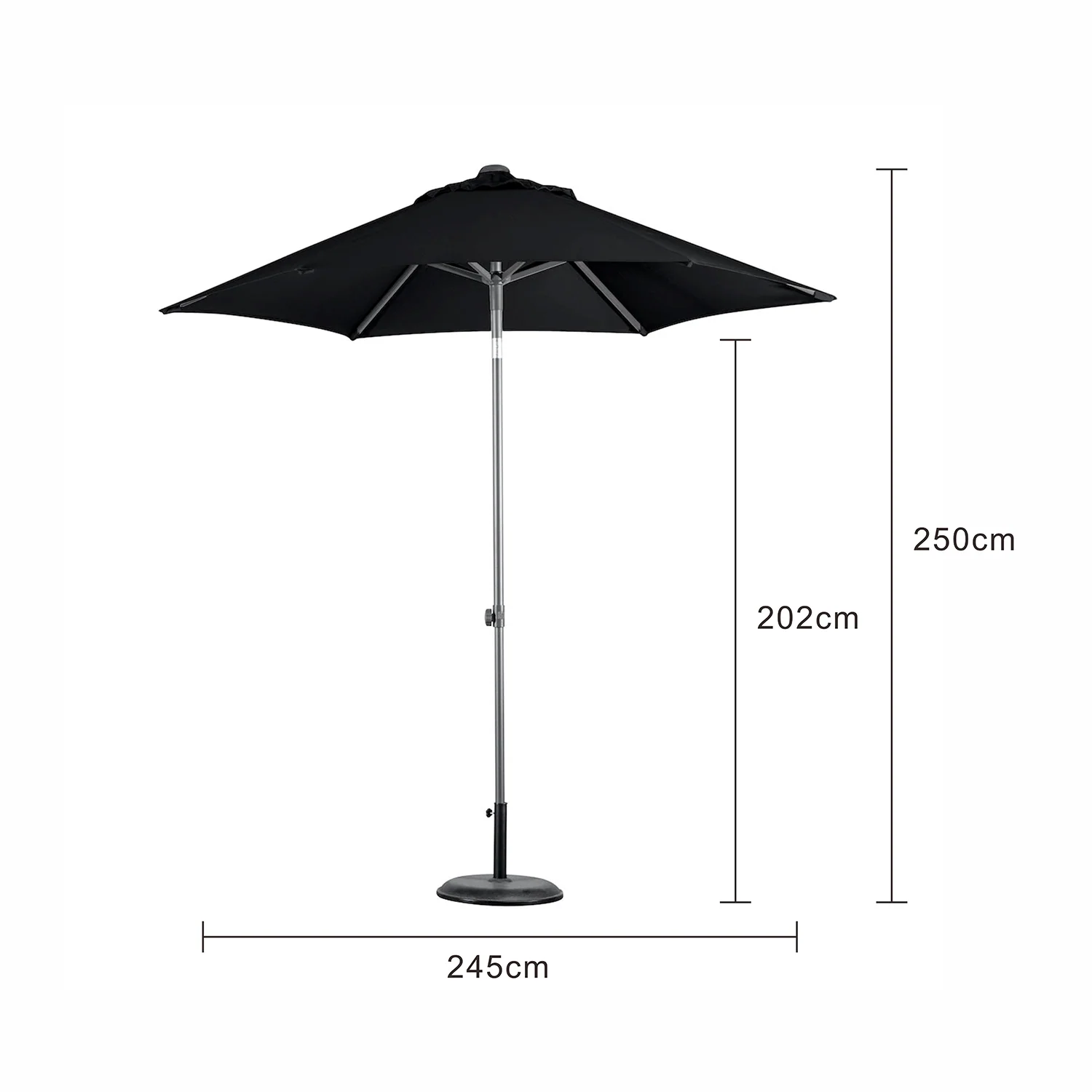 Harbord Centrepost Hexagona Umbrella 250 cm - Image 8