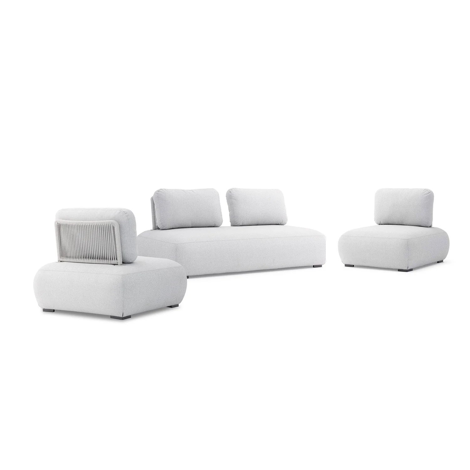 Iowa 4 Seater Outdoor Upholstered Lounge - Image 3