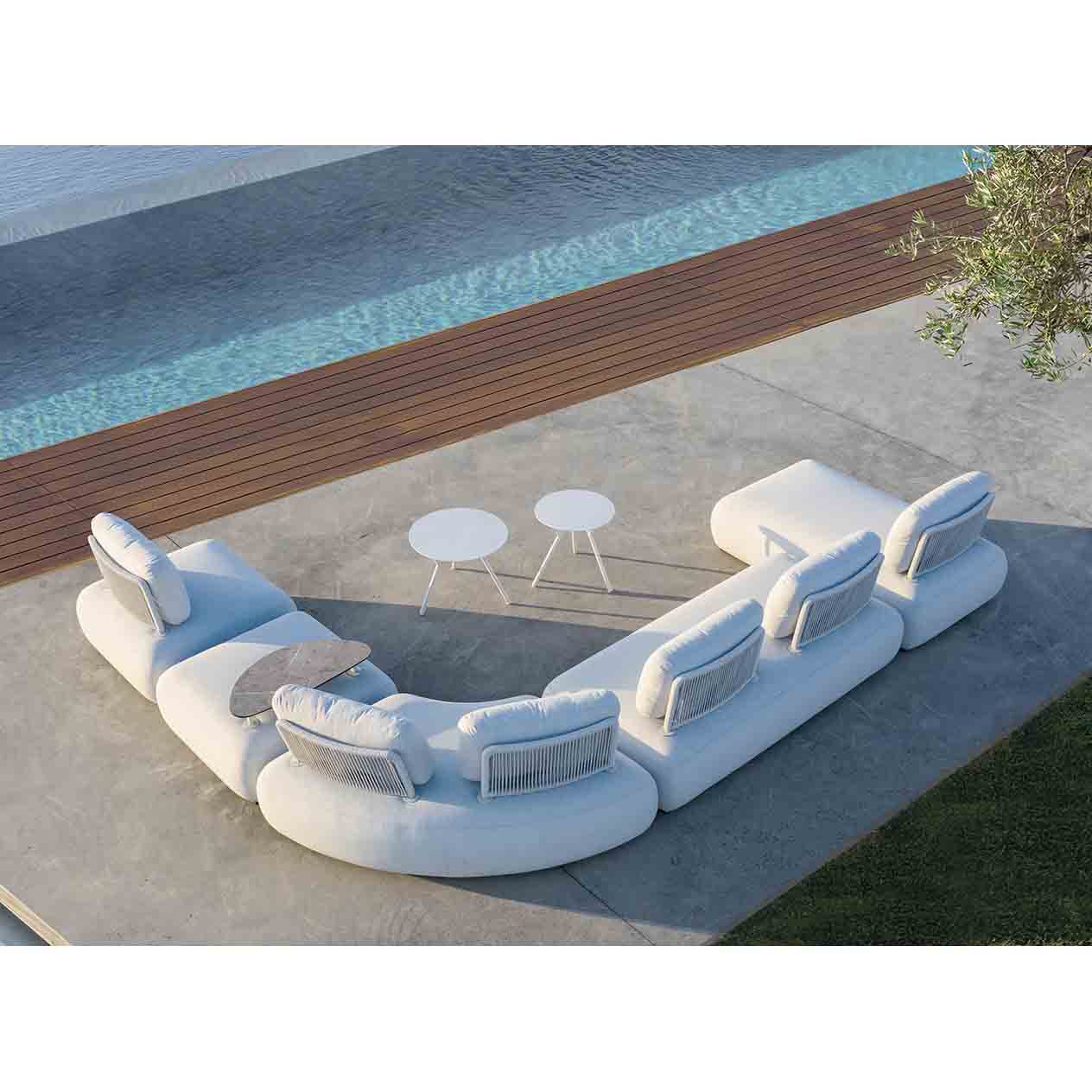 Iowa Outdoor Upholstered Chaise Lounge - Image 4
