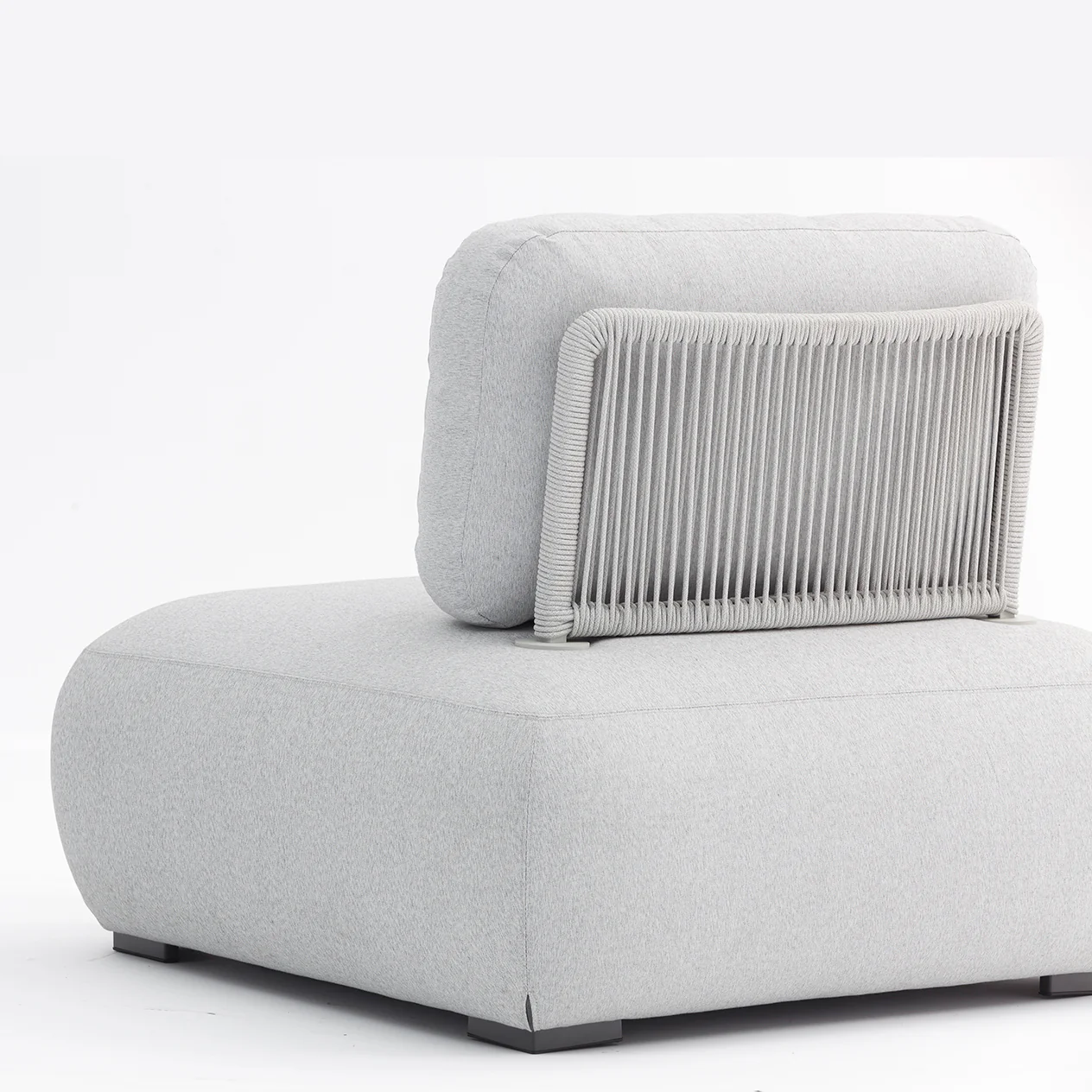 Iowa 4 Seater Outdoor Upholstered Modular Lounge - Image 8
