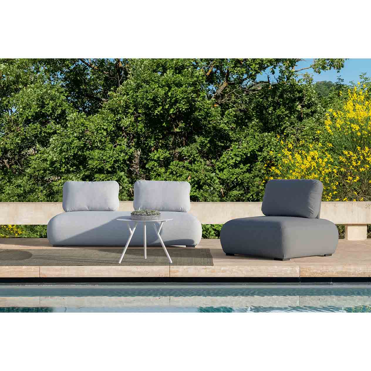 Iowa 6 Seater Outdoor Upholstered Modular Lounge Setting - Image 16