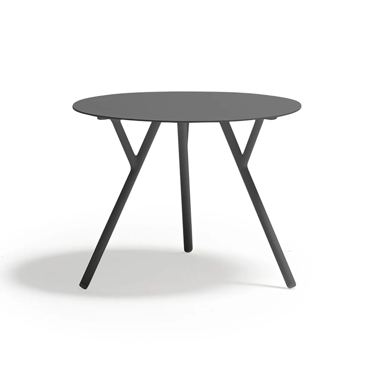 Iowa Outdoor Aluminium Round Side Table 60 cm - Image 4