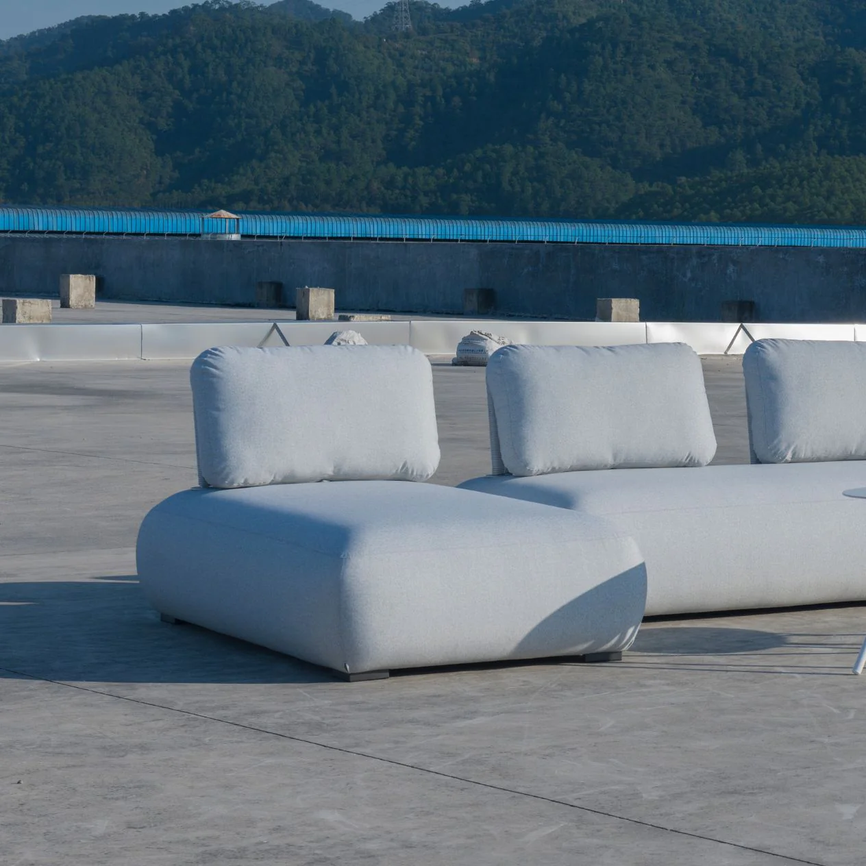 Iowa Outdoor Upholstered Chaise Lounge - Image 5