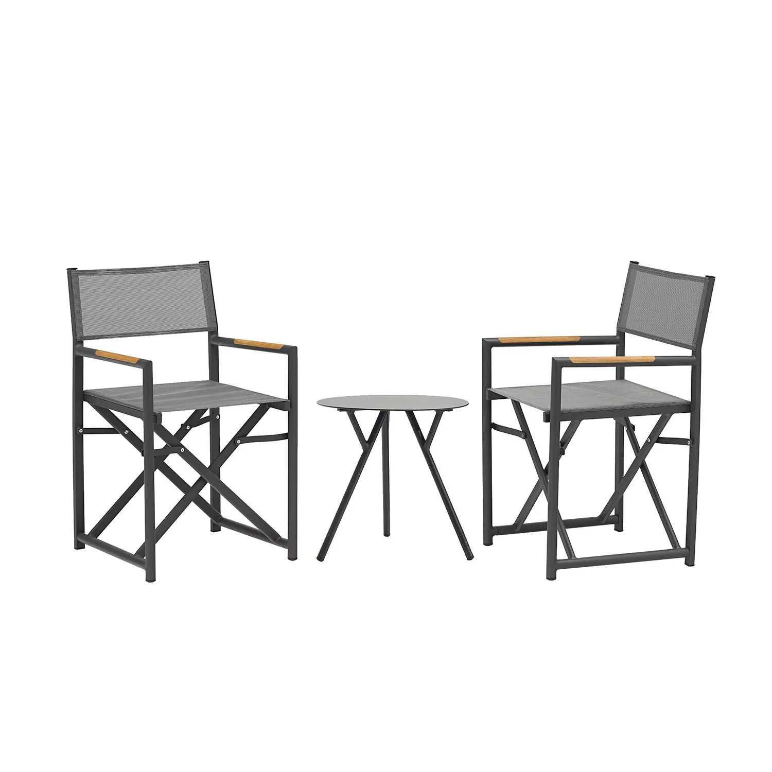 Iowa Table Largo Director Chair Outdoor Balcony Setting