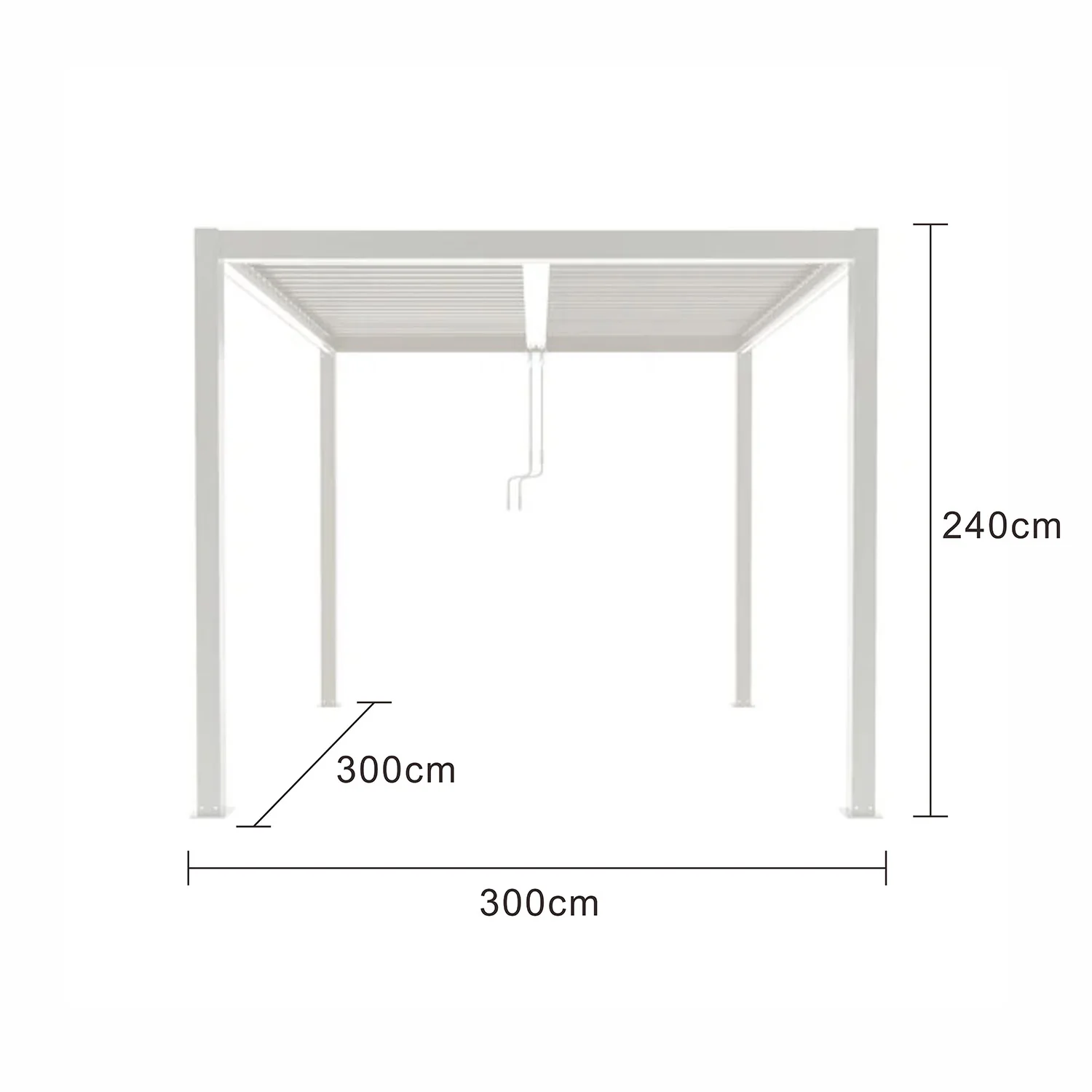 Kayden Outdoor Pergola Frame 300 cm - Image 5