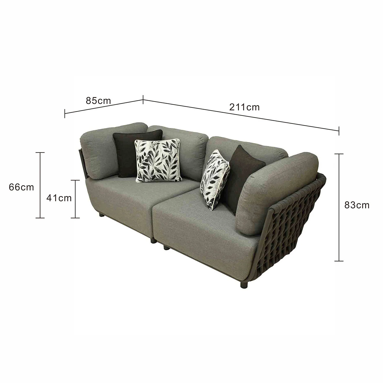 Lawson 2 Seater Outdoor Rope Lounge - Image 18