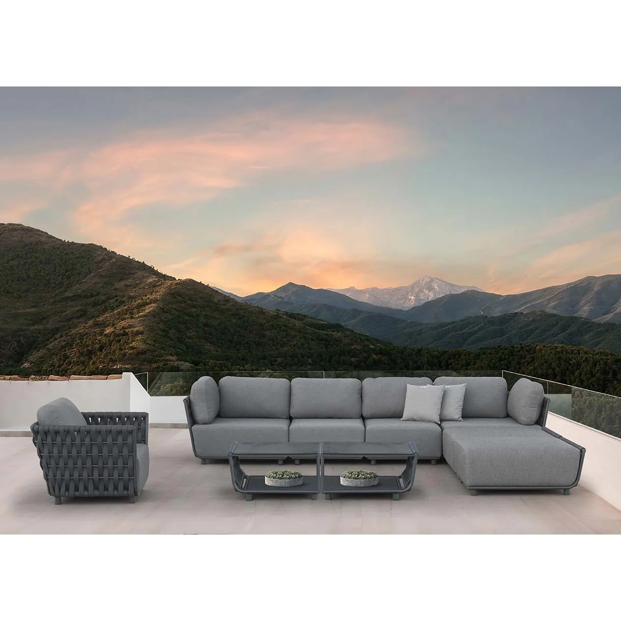 Lawson 2 Seater Outdoor Rope Lounge - Image 13