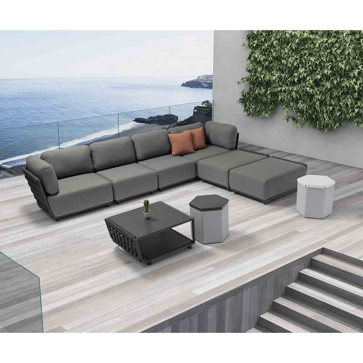 Lawson 2 Seater Outdoor Rope Lounge - Image 15