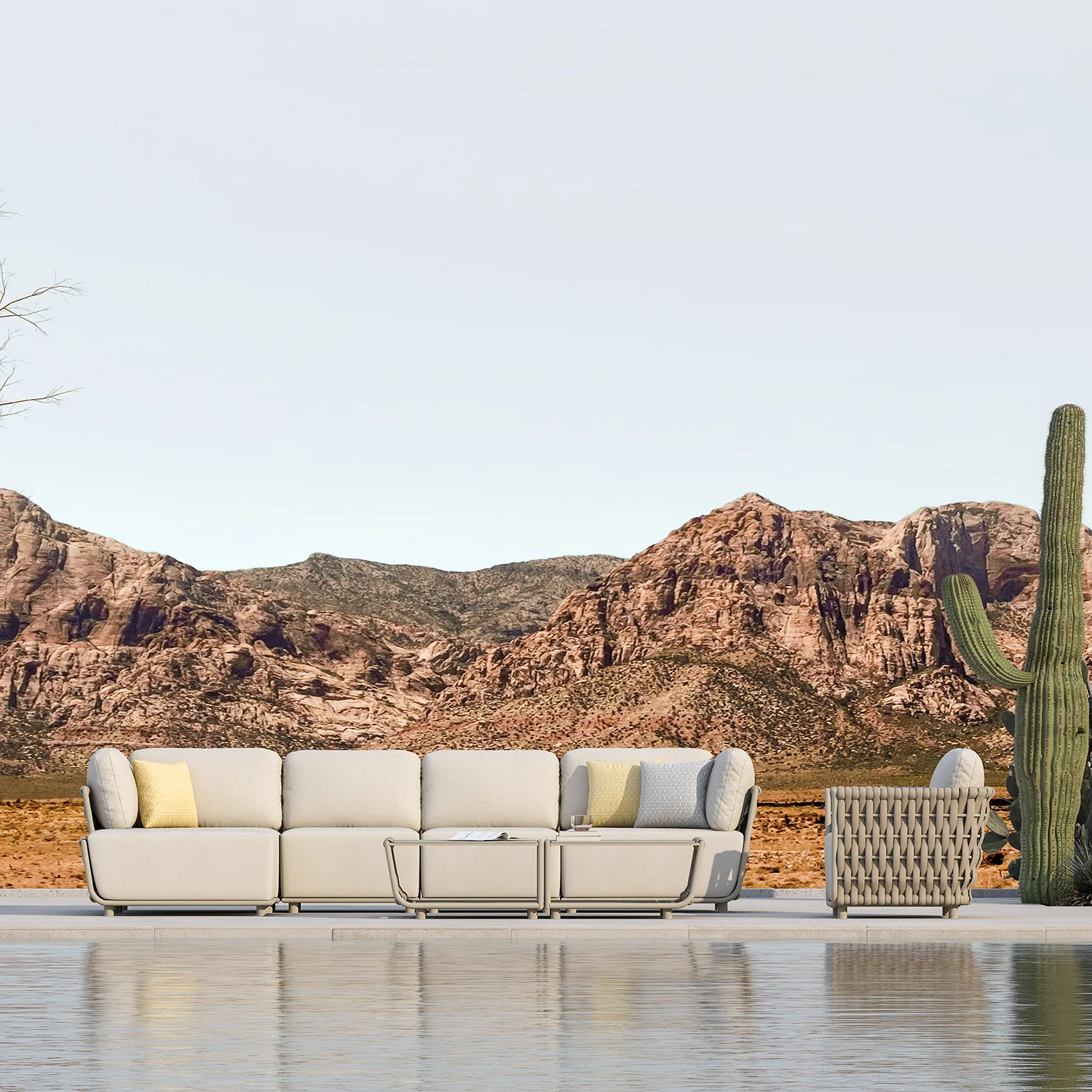 Lawson 2 Seater Outdoor Rope Lounge - Image 5
