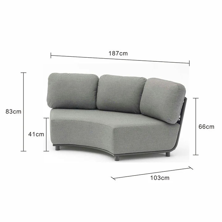 Lawson Outdoor Rope Arc-shape Sofa - Image 15