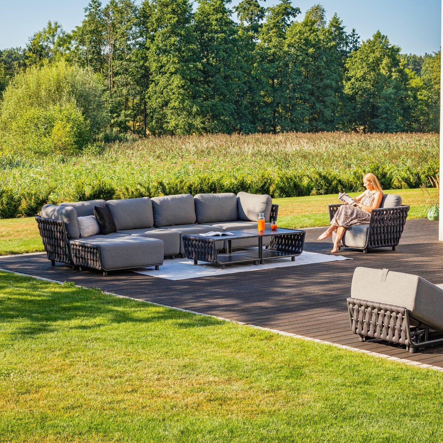 Lawson Outdoor Rope Armchair - Image 4
