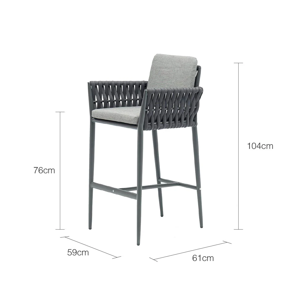Lawson Outdoor Rope Bar Chair - Image 16