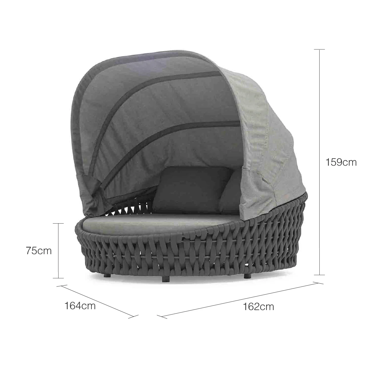 Lawson Outdoor Rope Daybed - Image 11